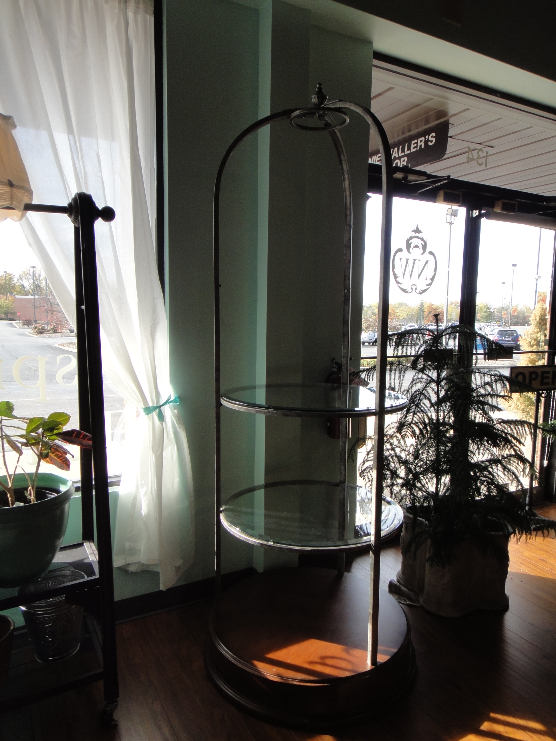 Tall Cast Metal Display Stand