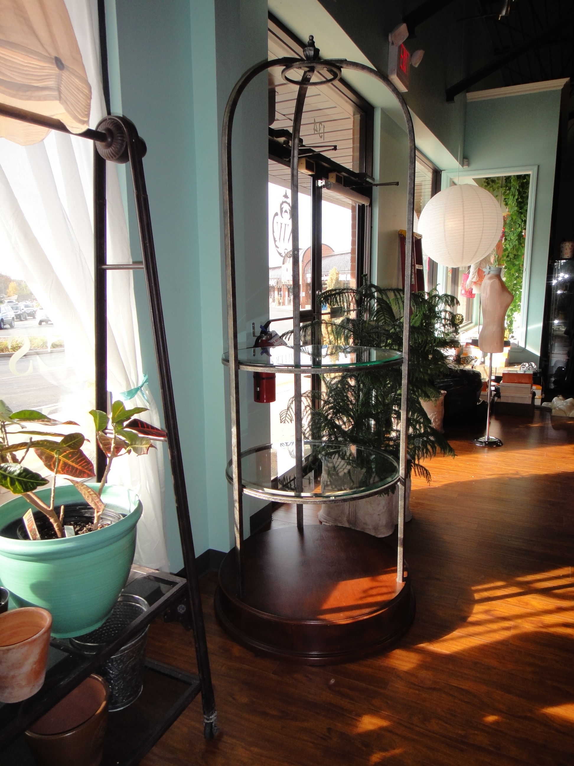 Tall Cast Metal Display Stand