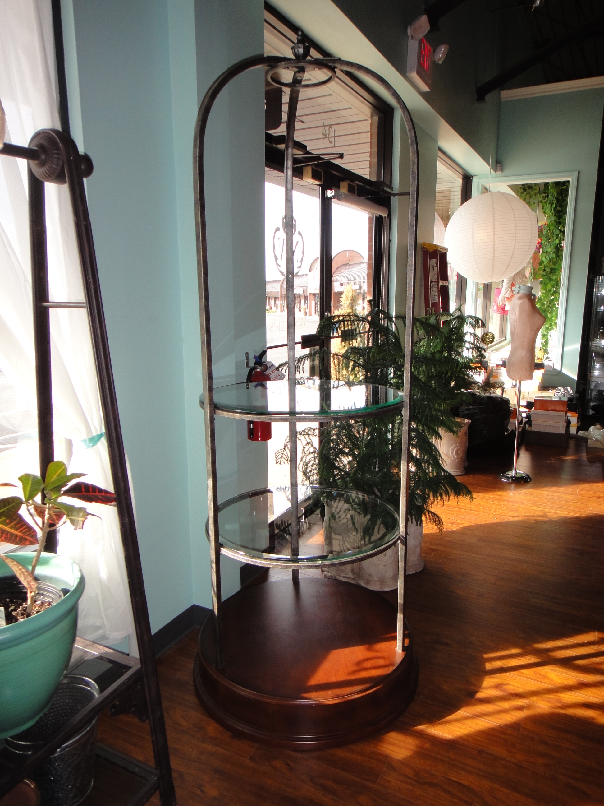 Tall Cast Metal Display Stand