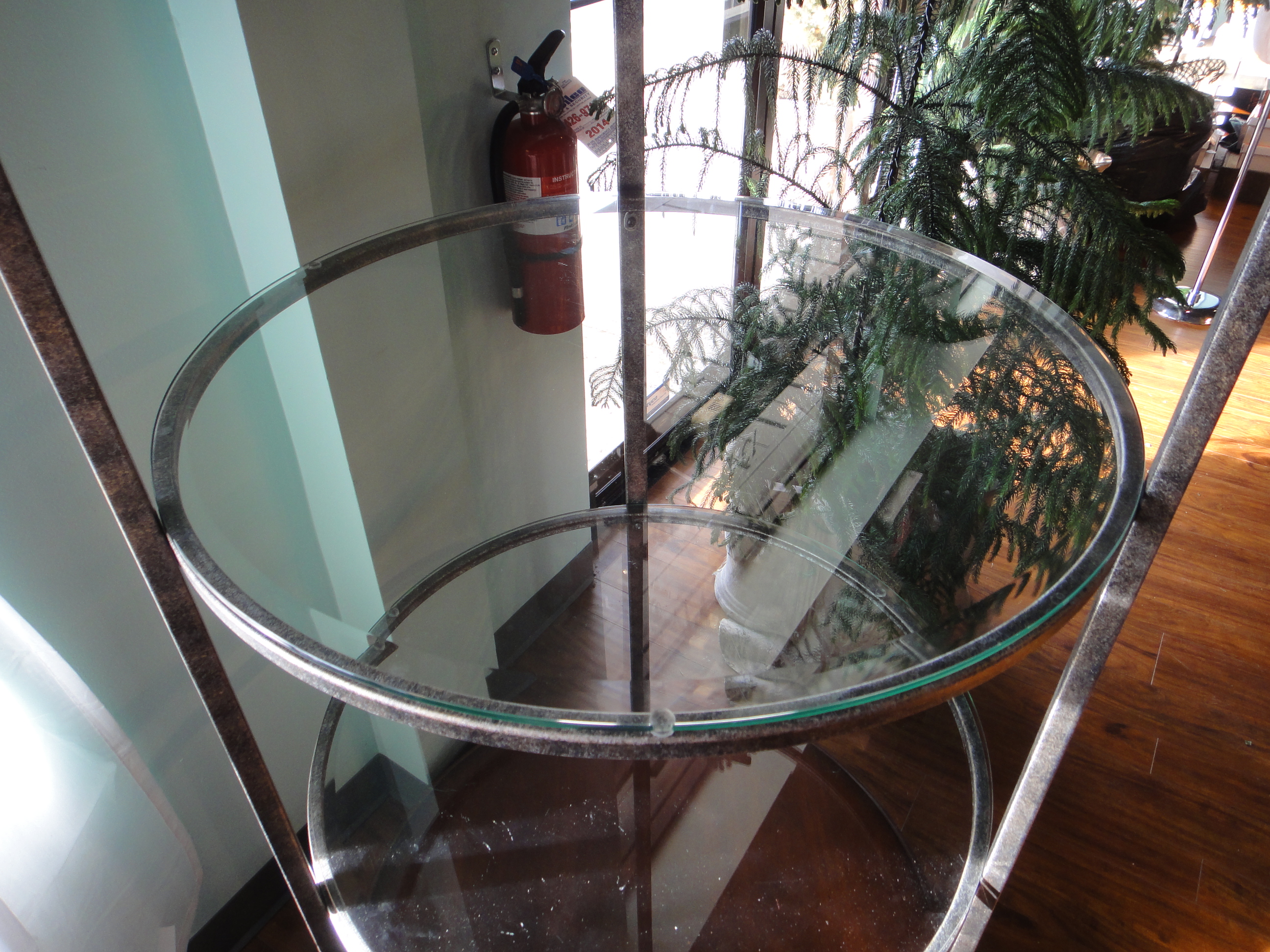 Tall Cast Metal Display Stand