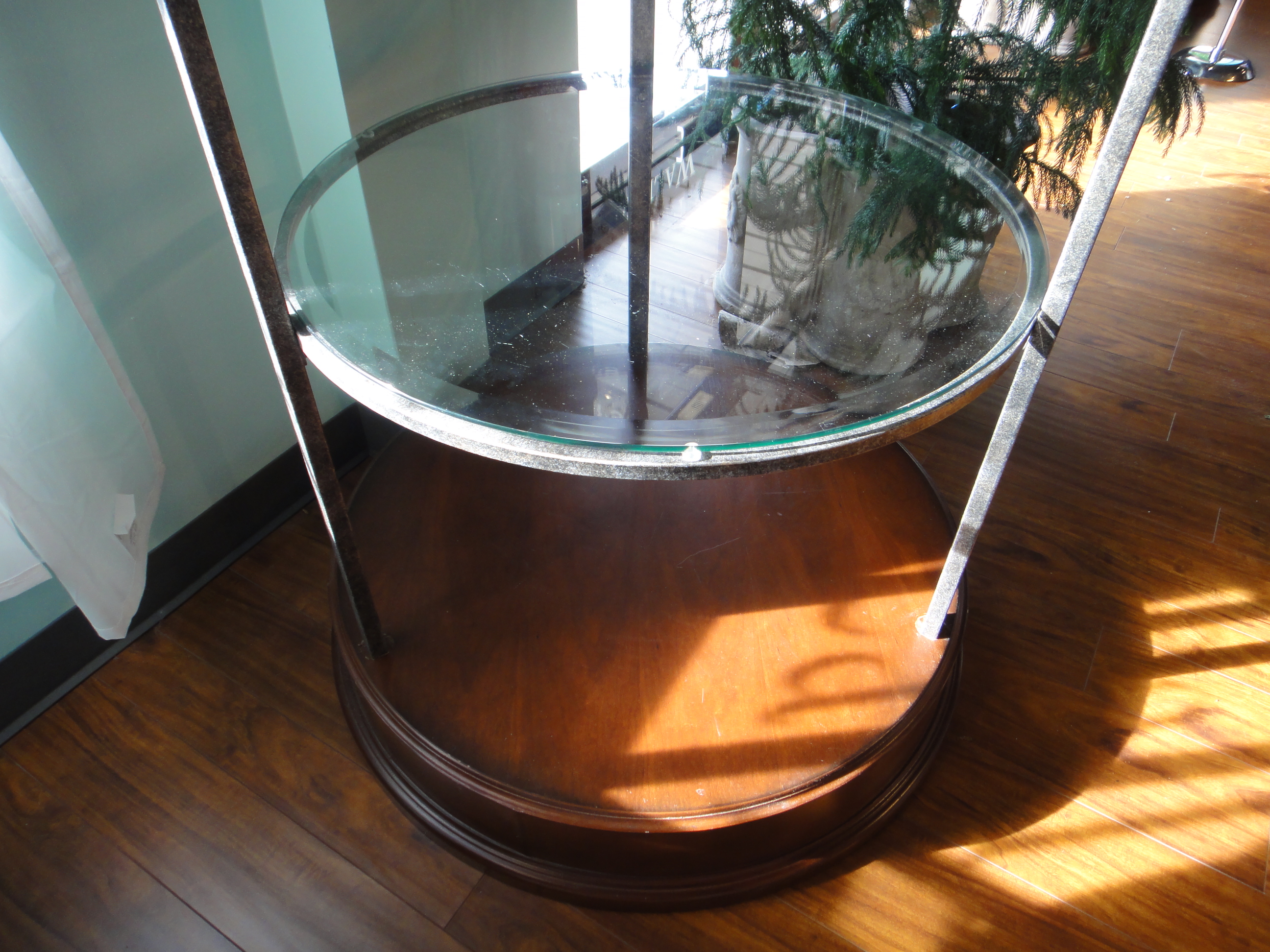 Tall Cast Metal Display Stand