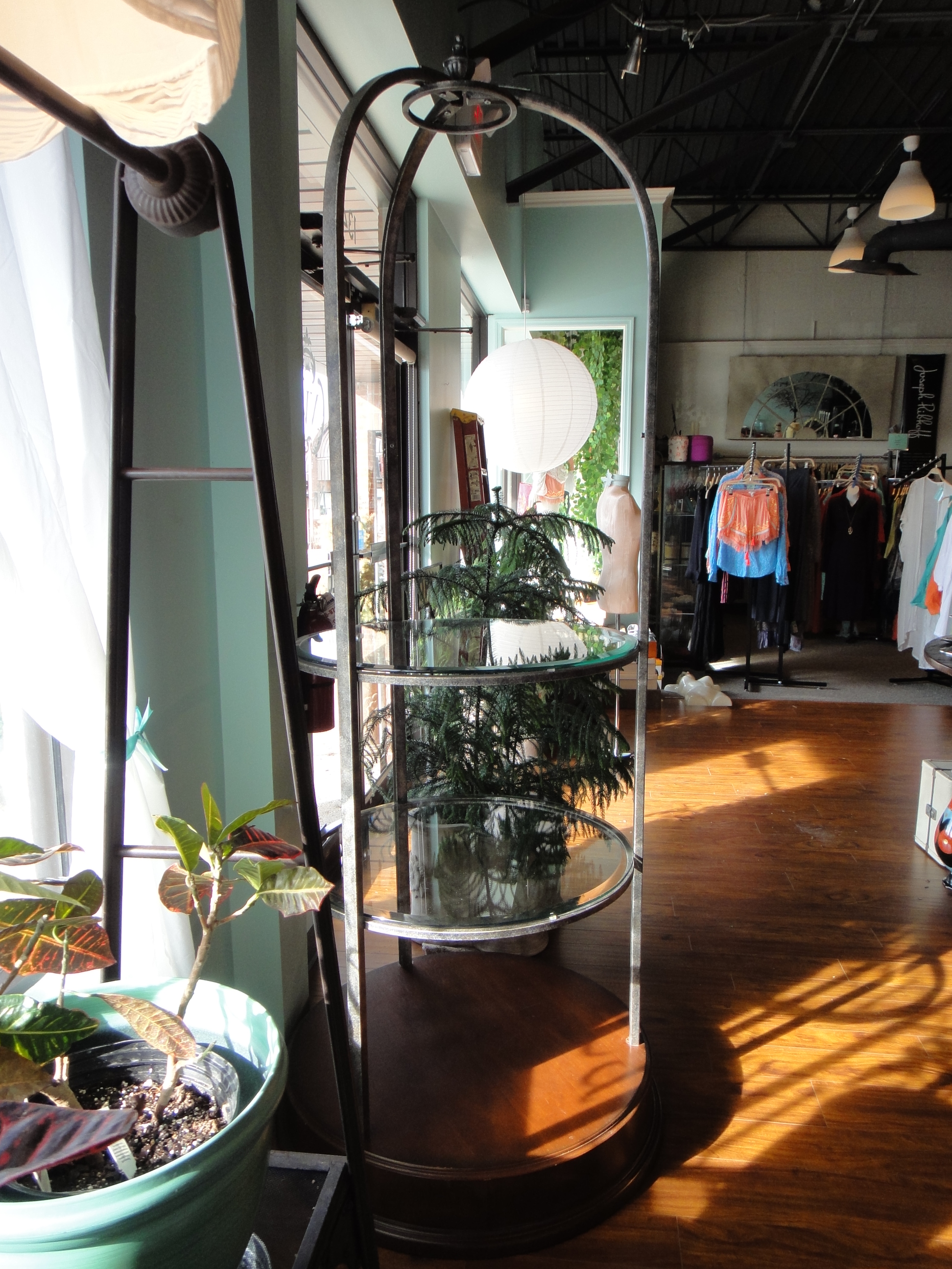 Tall Cast Metal Display Stand