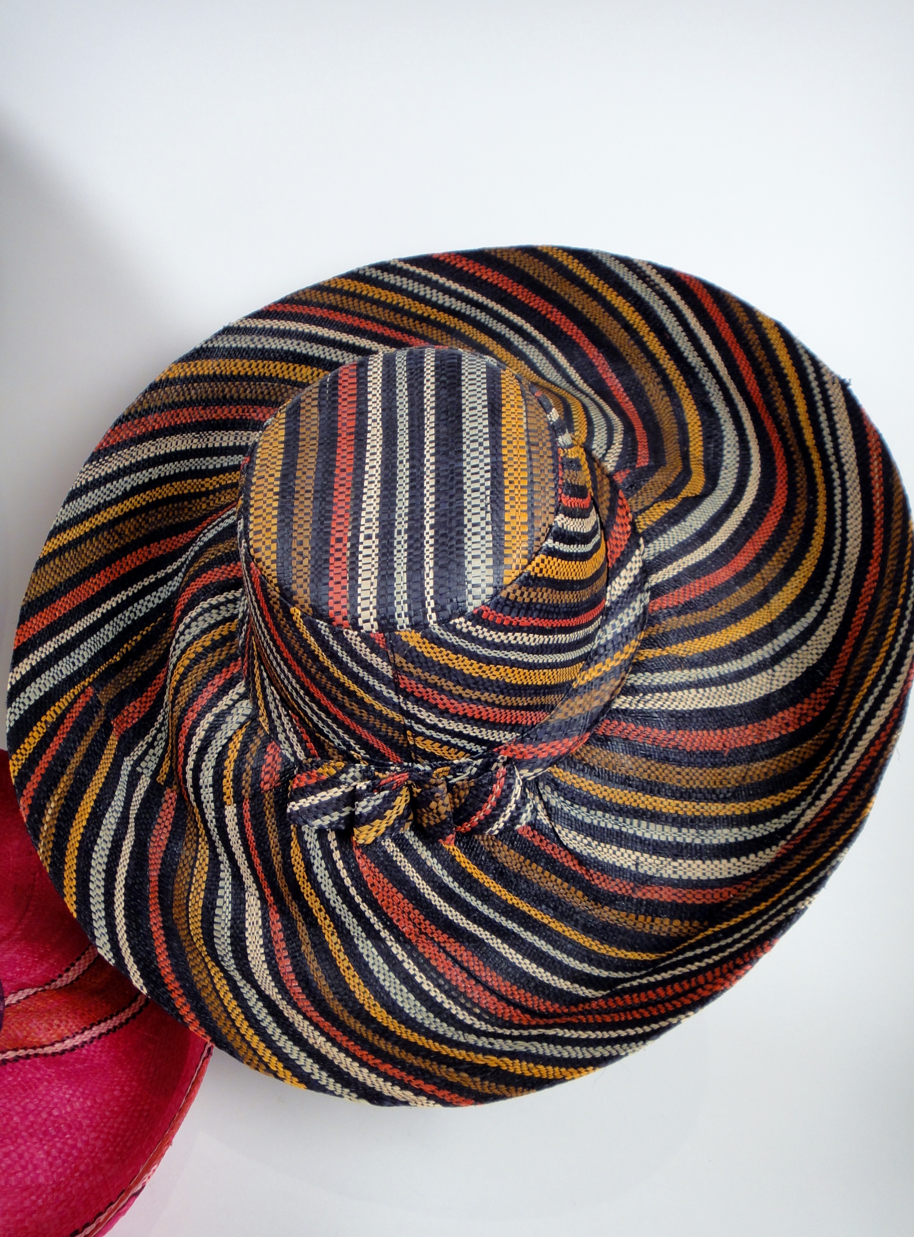 Three Onigo Raphia Hats