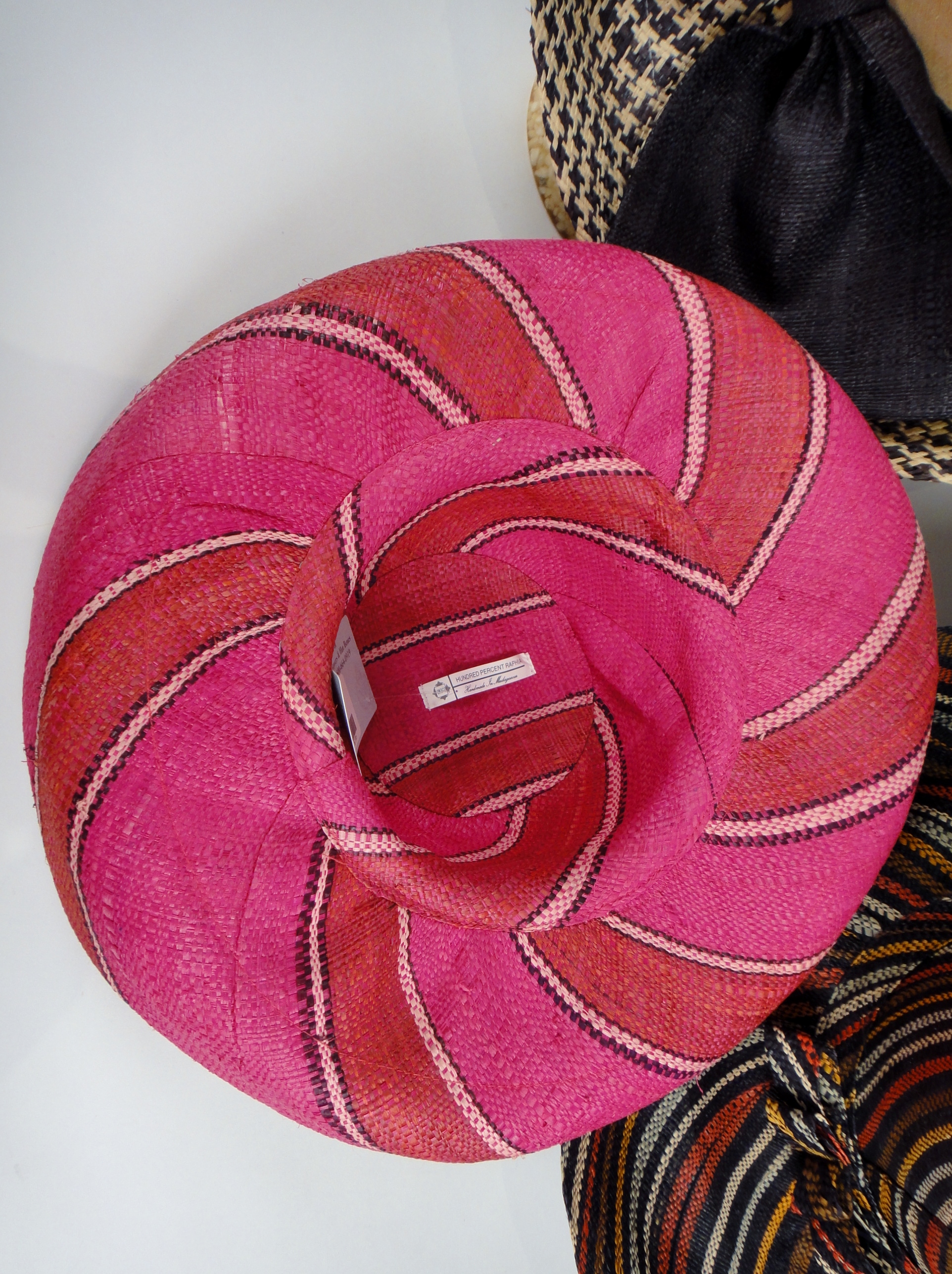 Three Onigo Raphia Hats