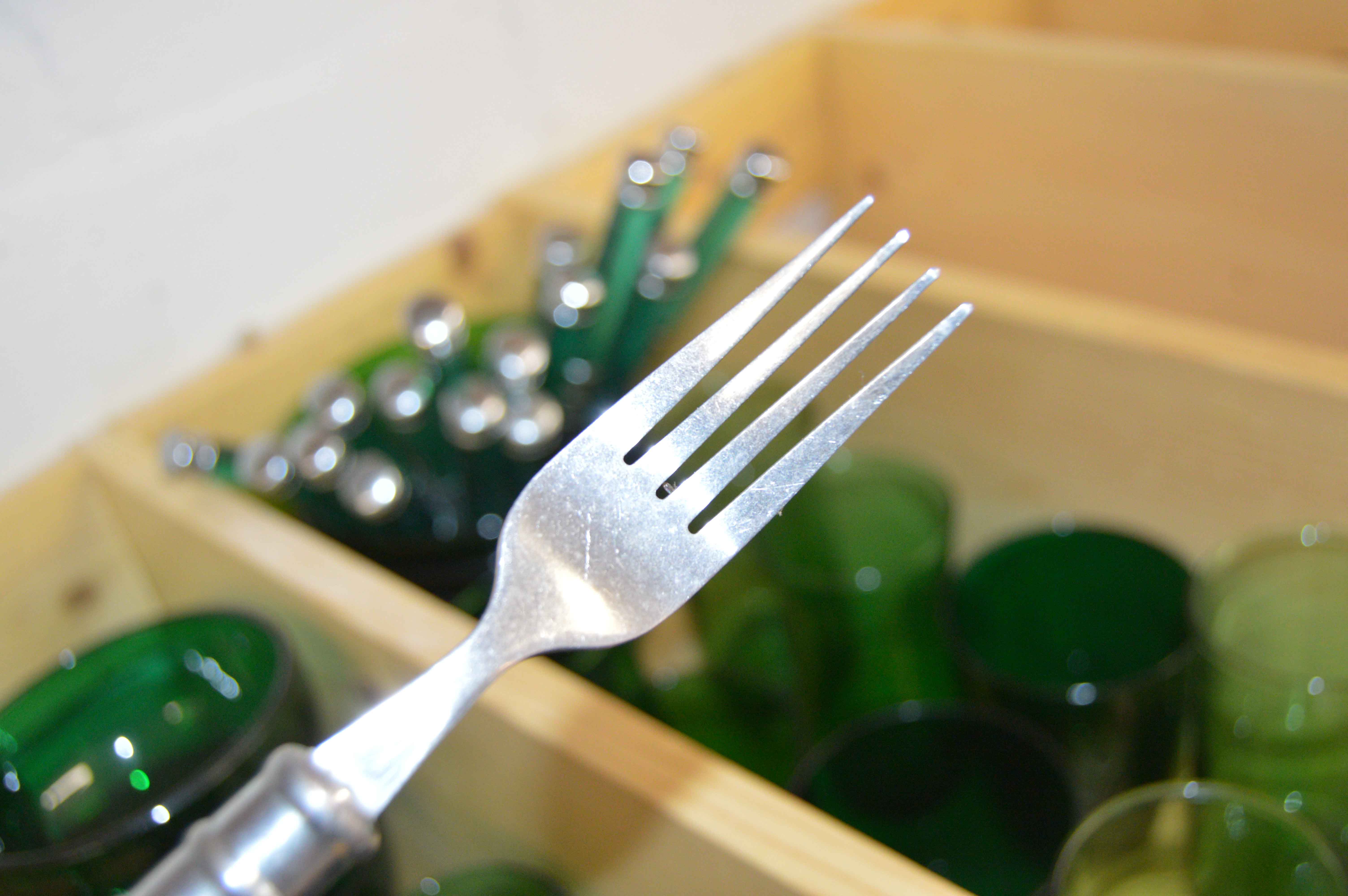 Dark Green Depression Glass Set