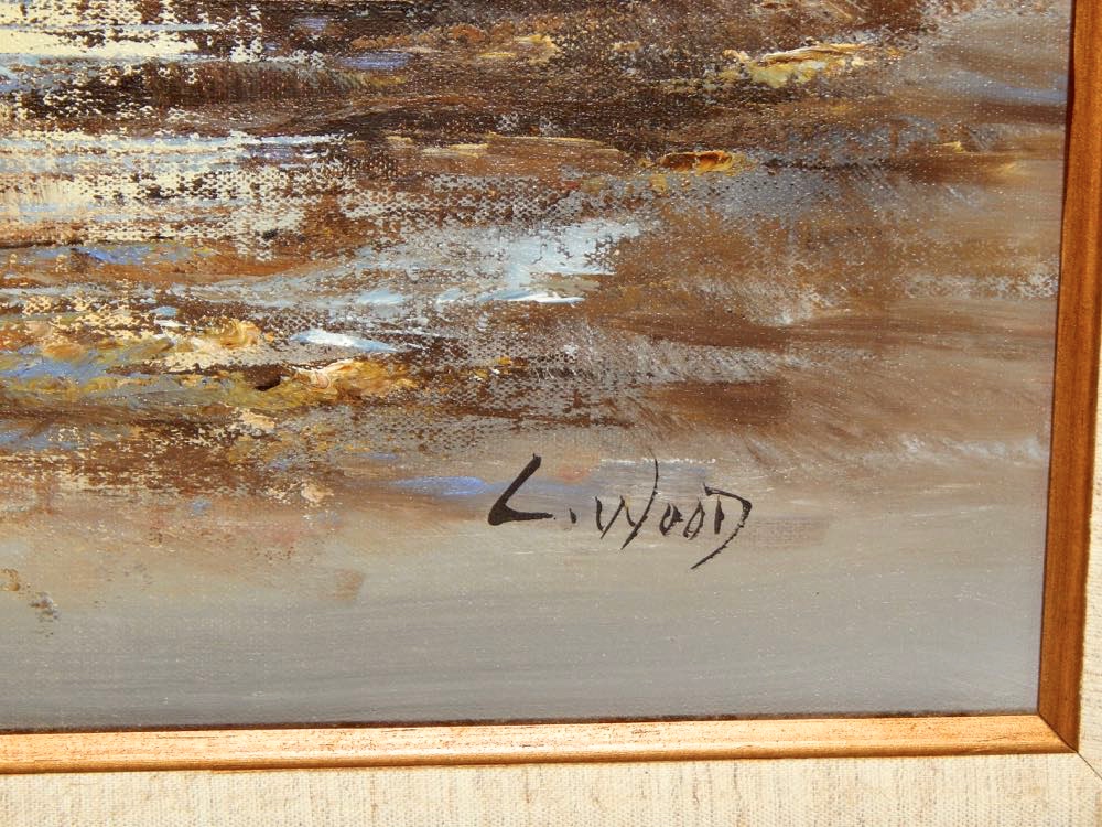 L. Wood Original Oil On Canvas