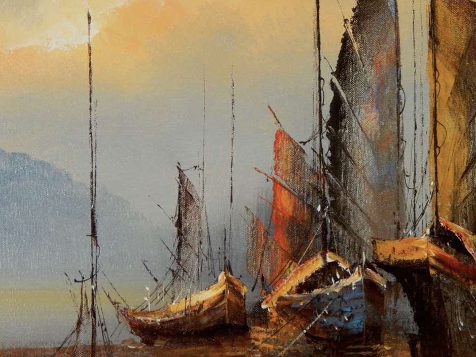 L. Wood Original Oil On Canvas