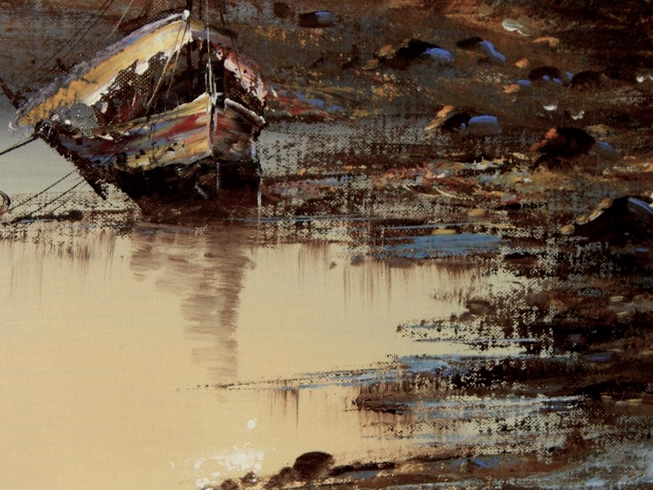 L. Wood Original Oil On Canvas