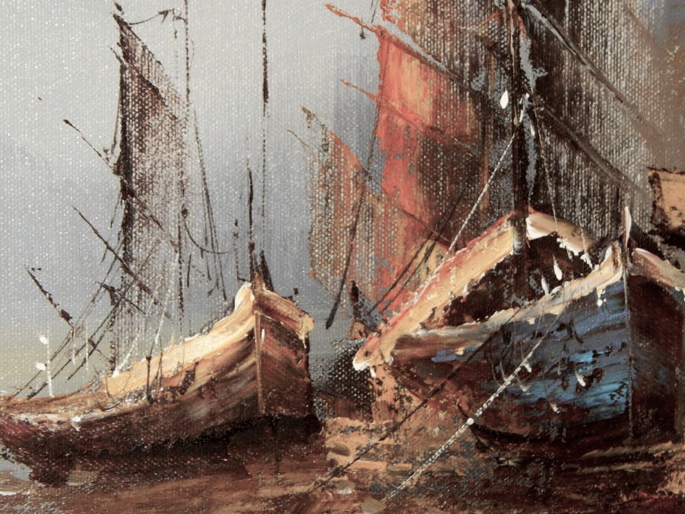 L. Wood Original Oil On Canvas