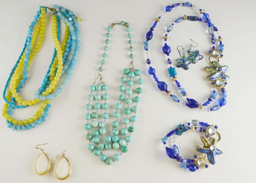 Blue Hues For Summer Necklaces