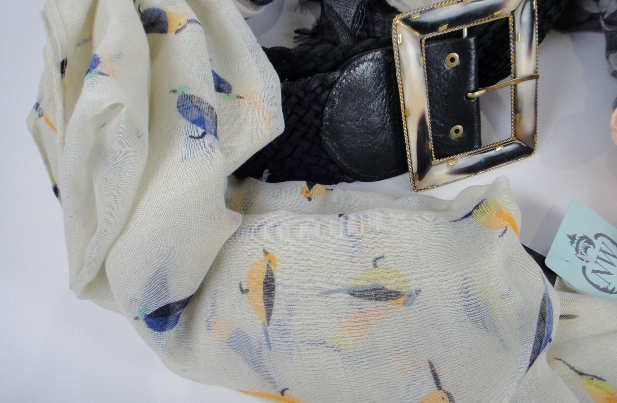 Lady's Accessories Group Including Dairi Leather Belt