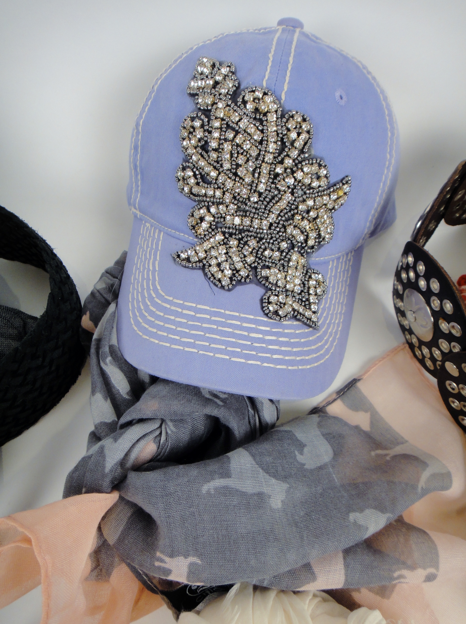 Lady's Accessories Group Including Dairi Leather Belt