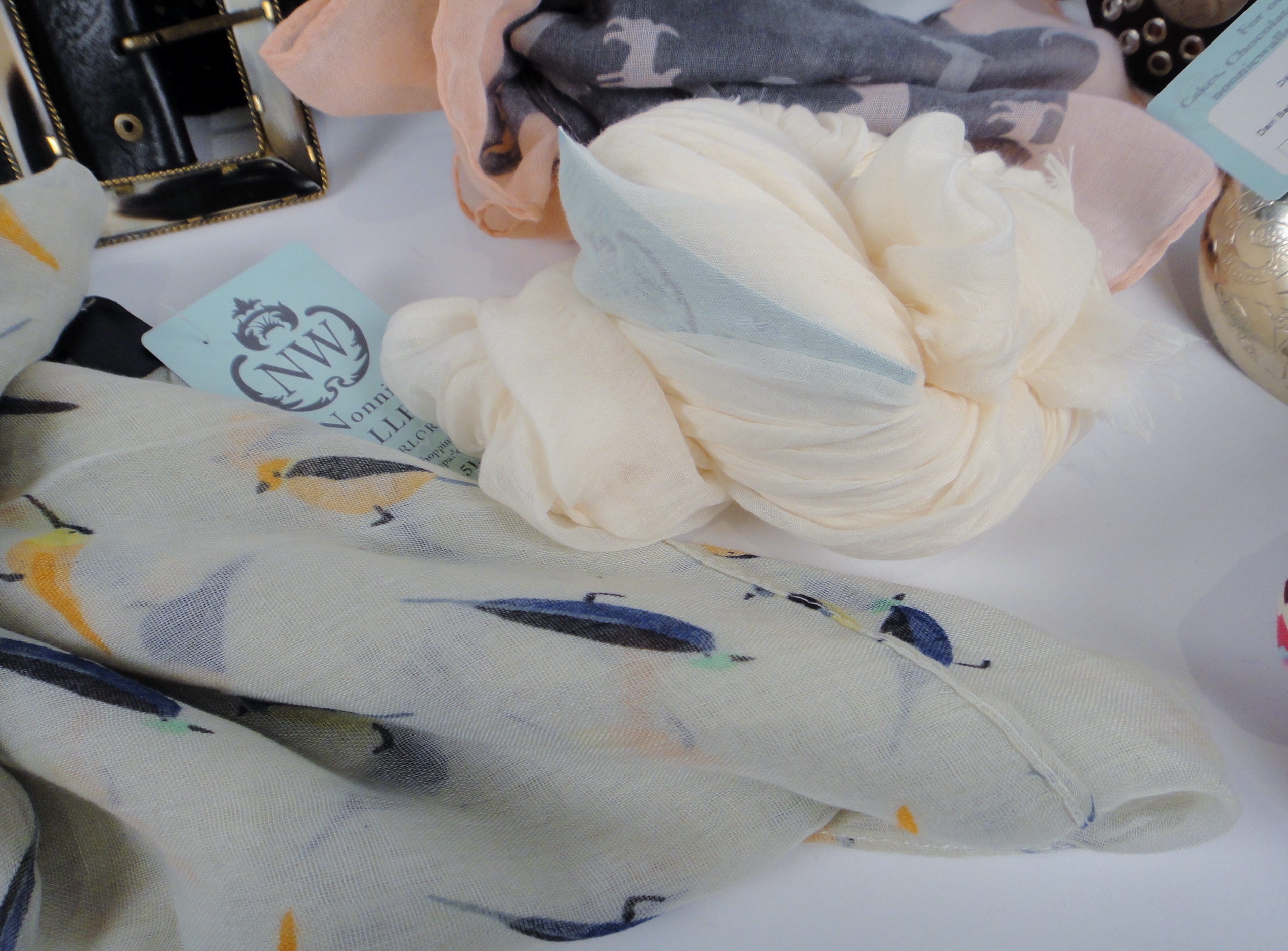 Lady's Accessories Group Including Dairi Leather Belt