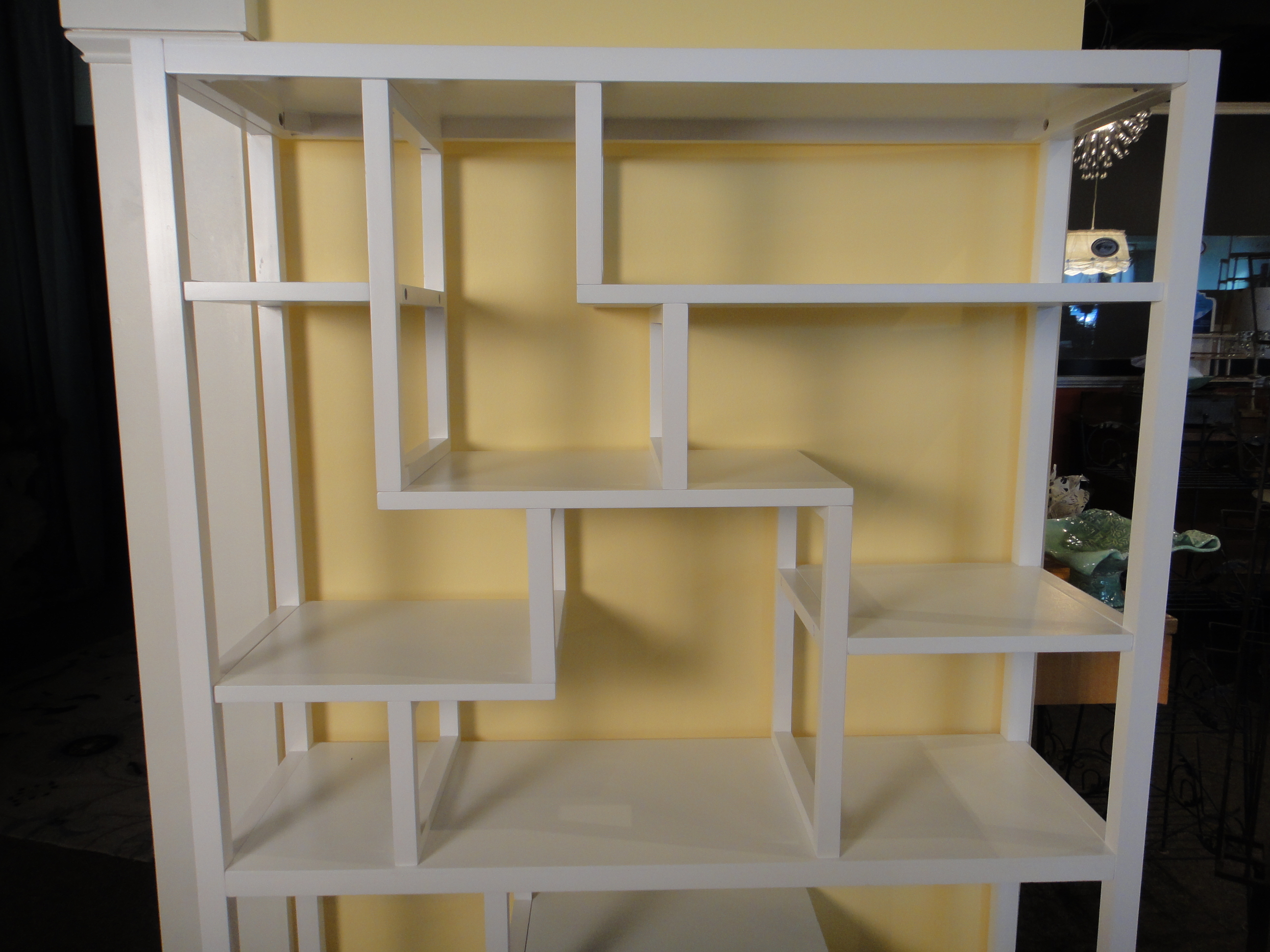 White Wooden Display Shelf