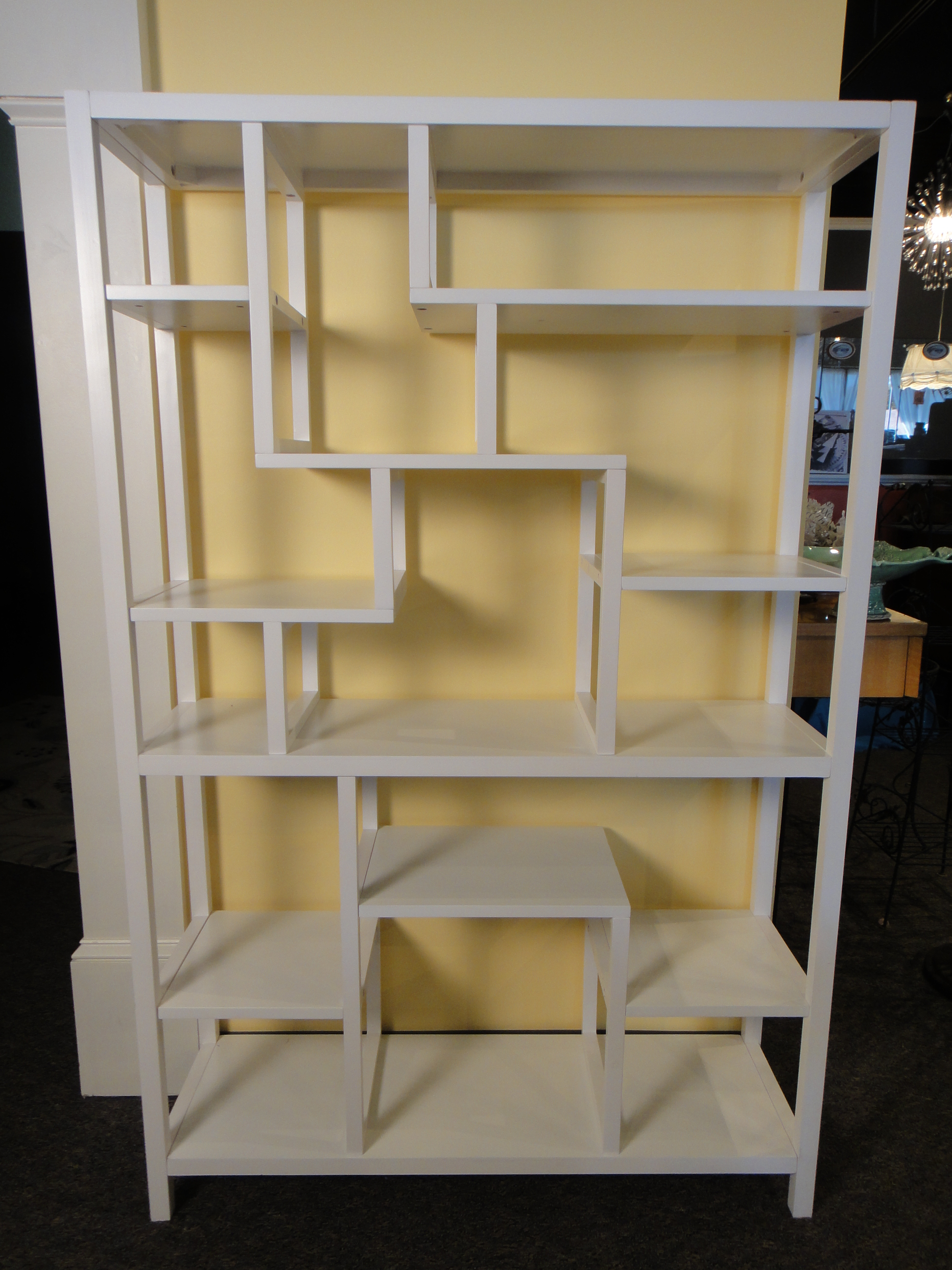 White Wooden Display Shelf