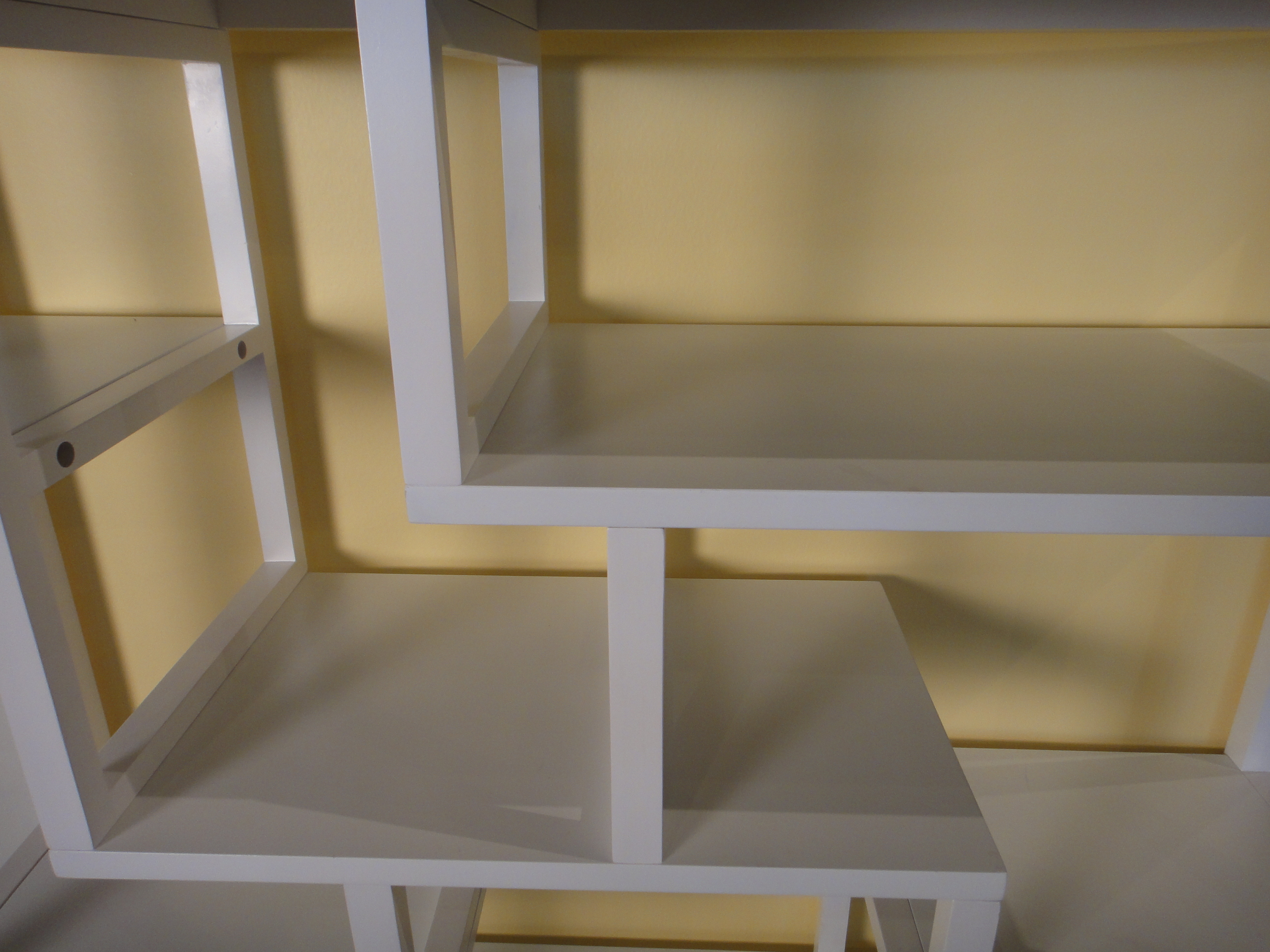 White Wooden Display Shelf
