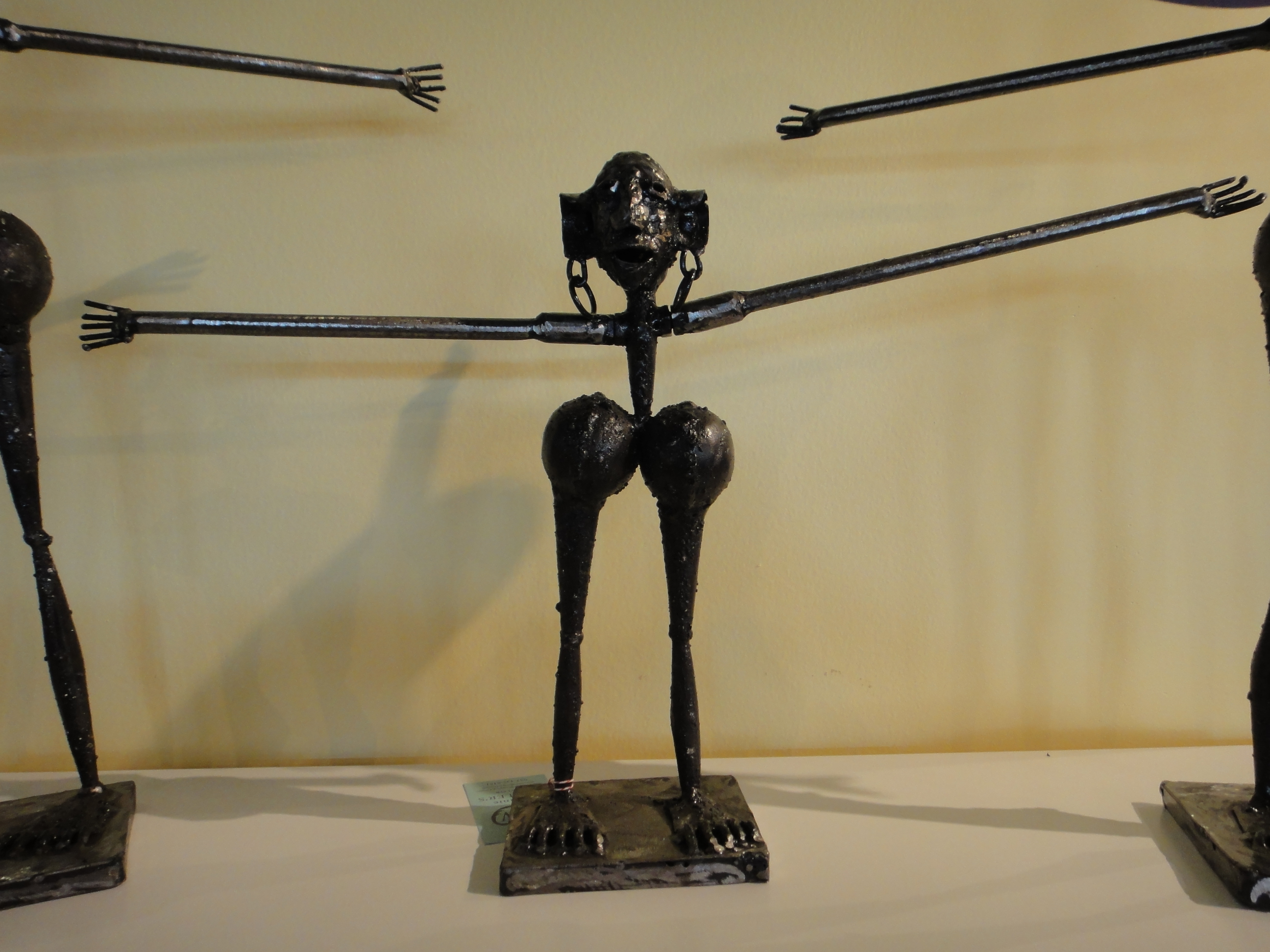 Three Modern Metal Jewelry Display Pieces