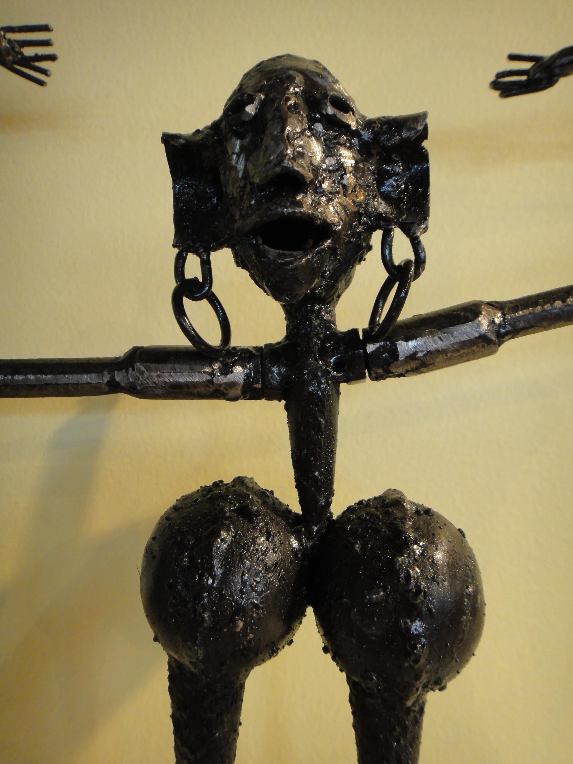 Three Modern Metal Jewelry Display Pieces