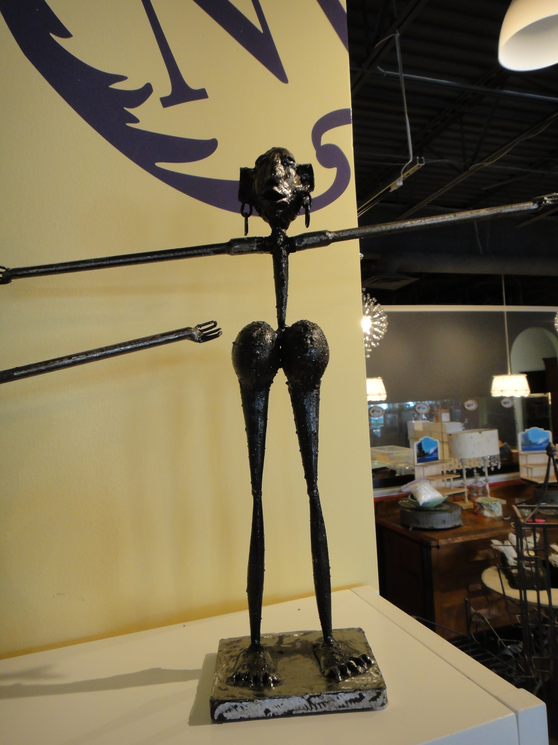 Three Modern Metal Jewelry Display Pieces