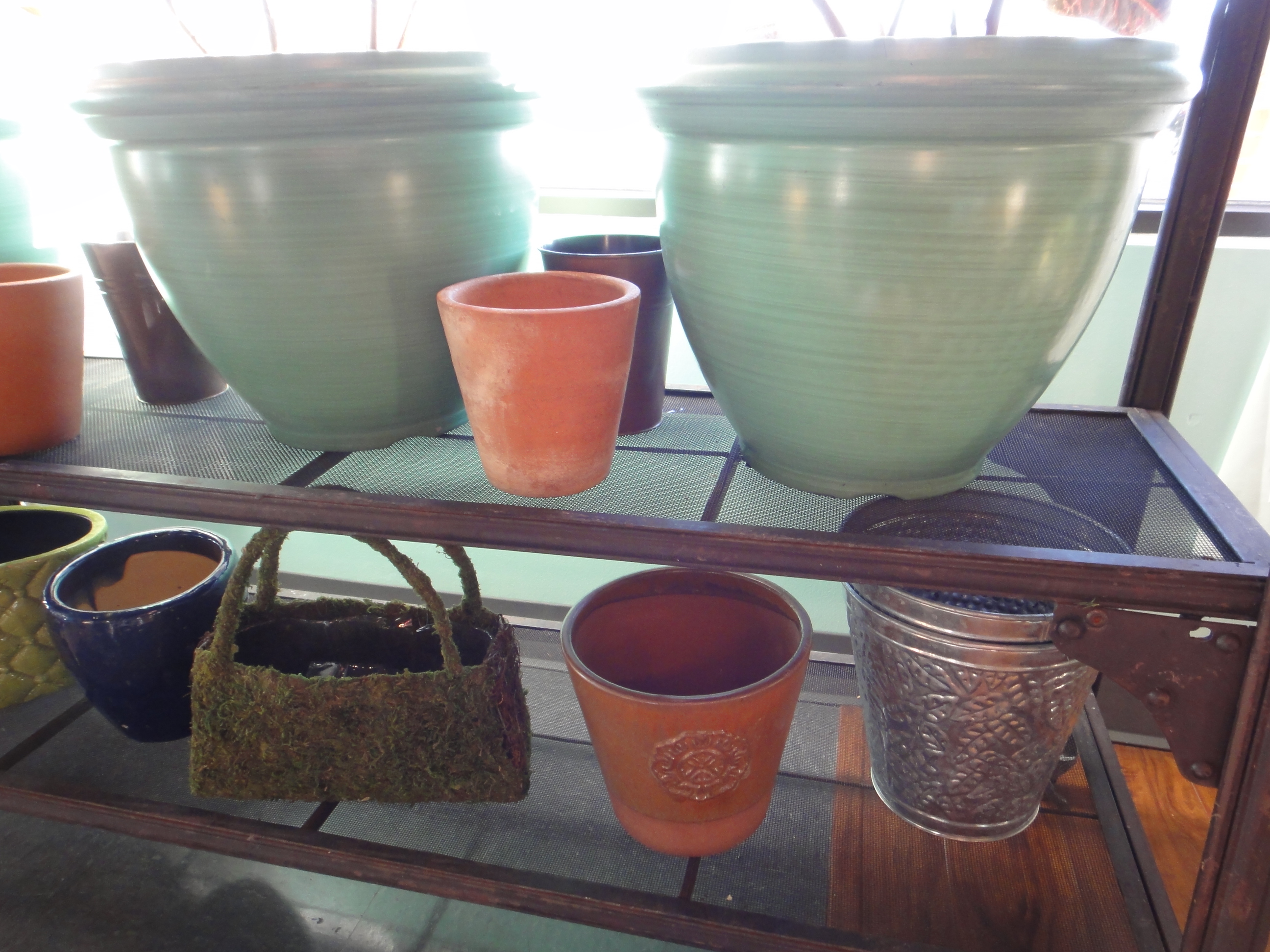 Antique Look Clothing Rack With Live Plants, God's Eye and More