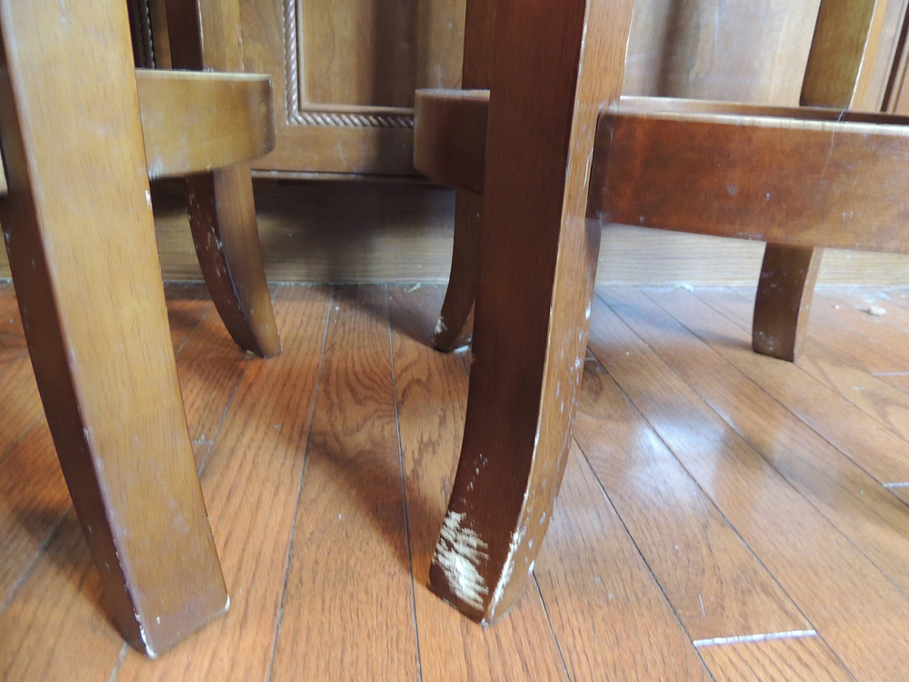 Two Swivel Bar Stools