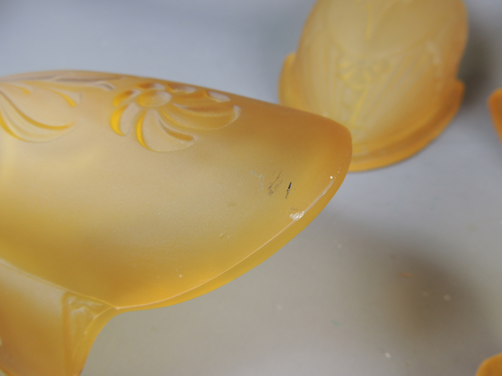 Bradley Hubbard Style Art Deco Slip Shade Hanging Lamp