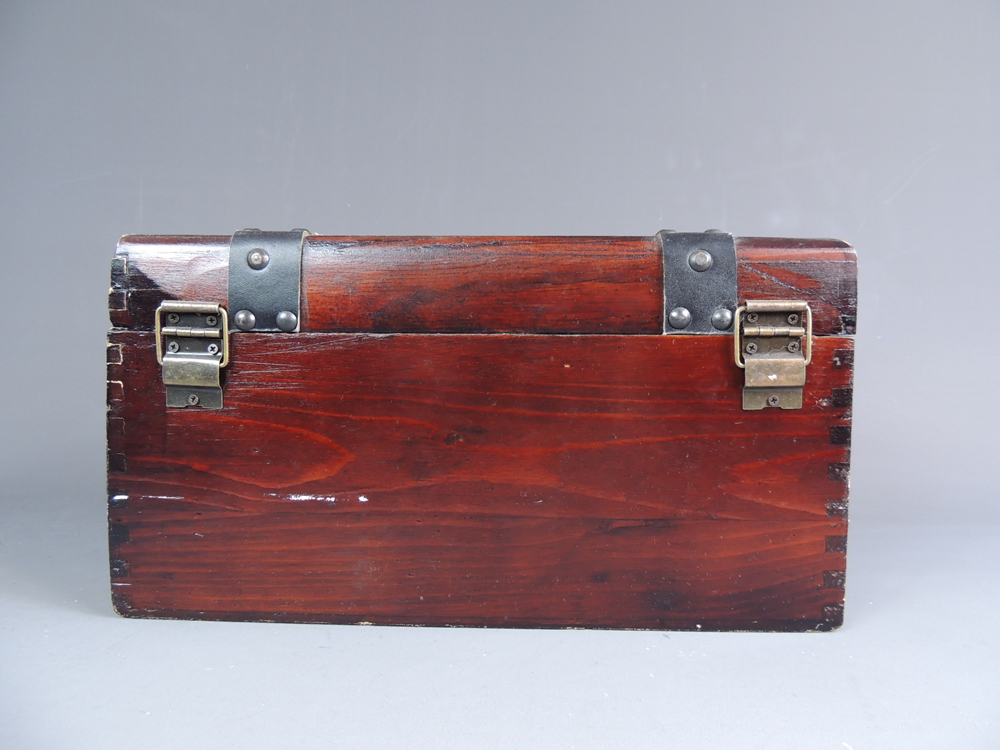 Wood Trunk Full of Beaded Costume Jewelry