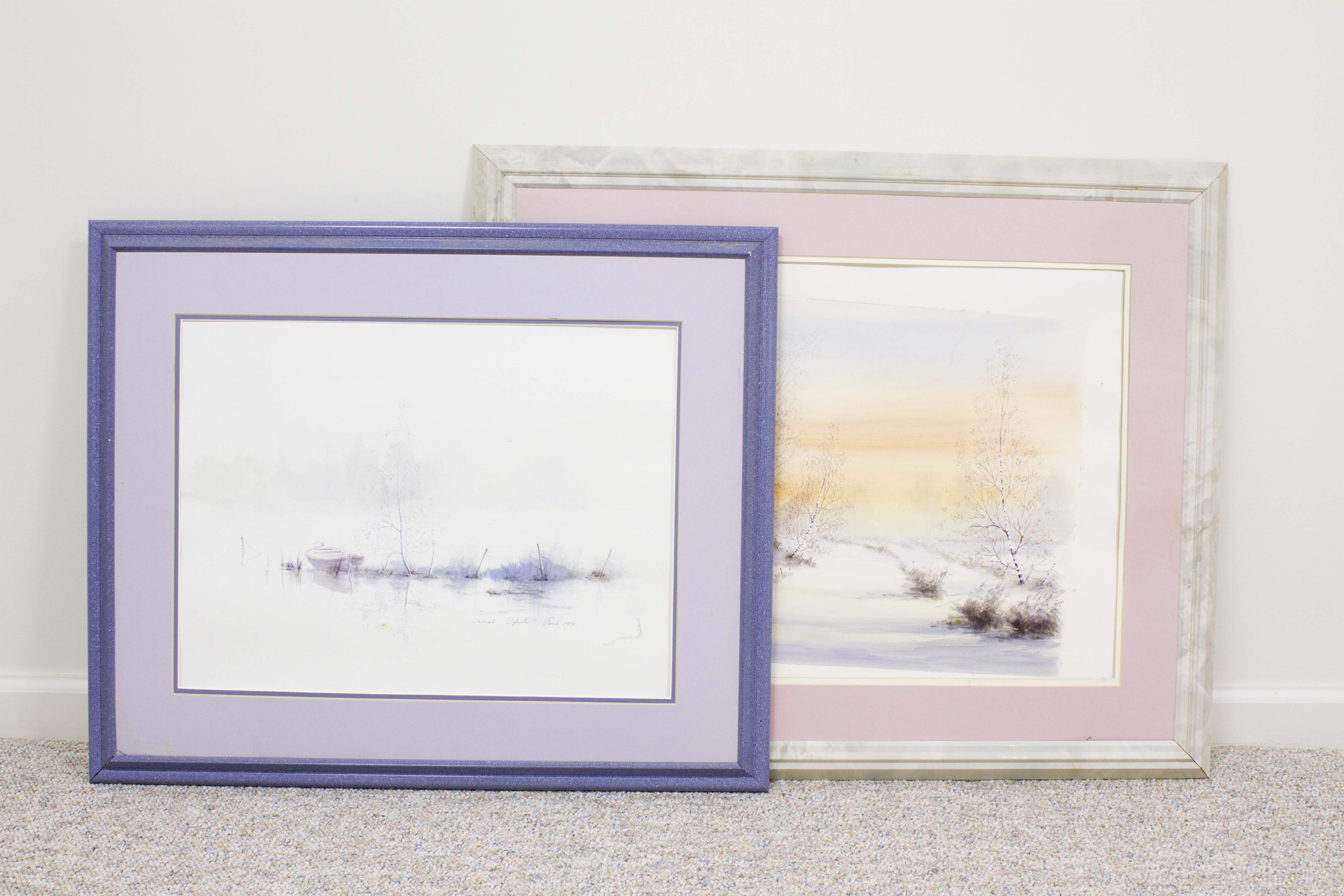 Two Watercolor Paintings