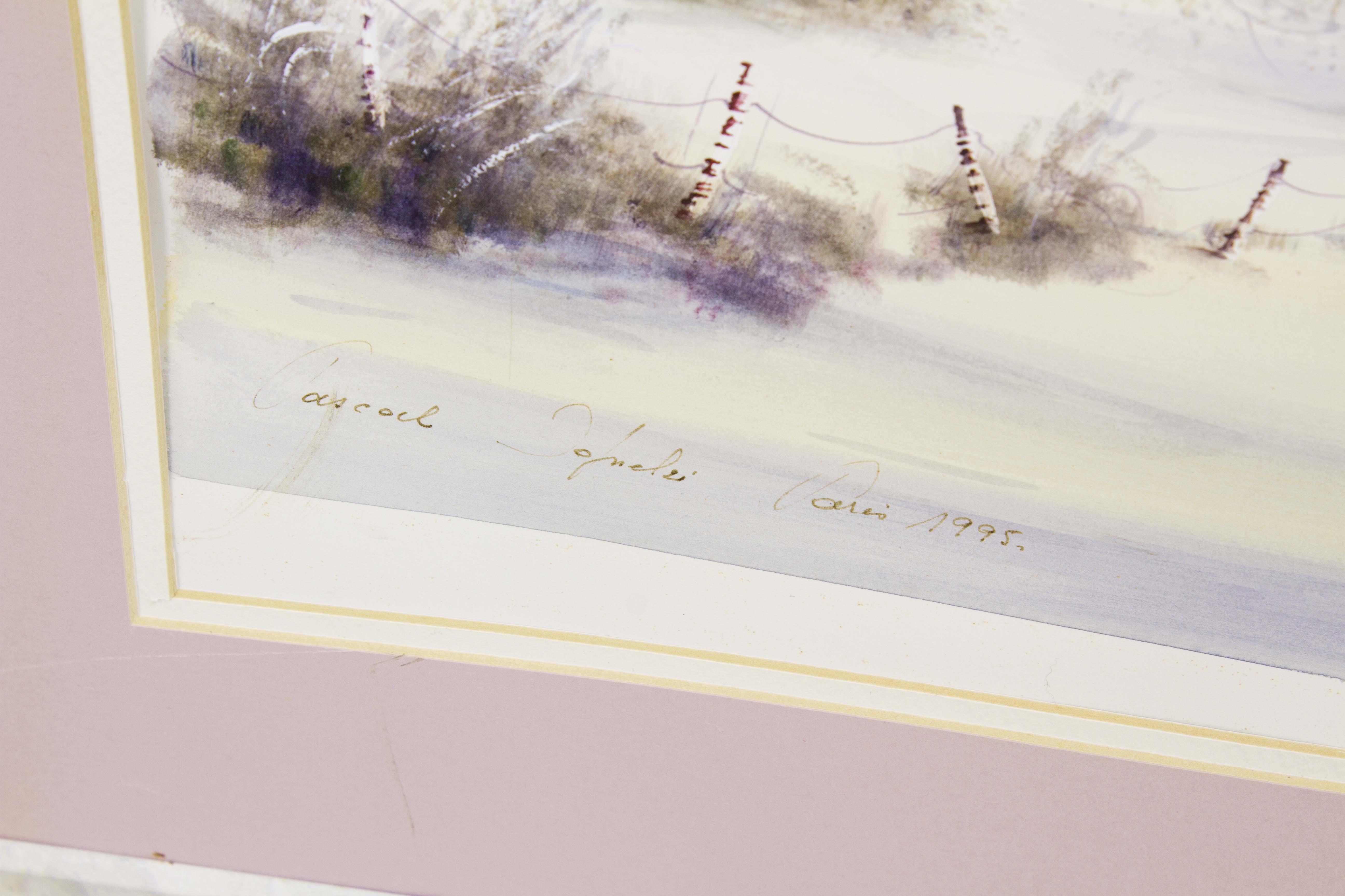 Two Watercolor Paintings