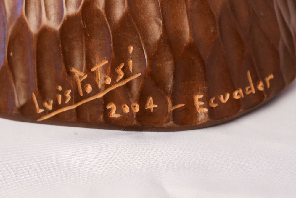 Signed Luis Potosi Wooden Sculptures