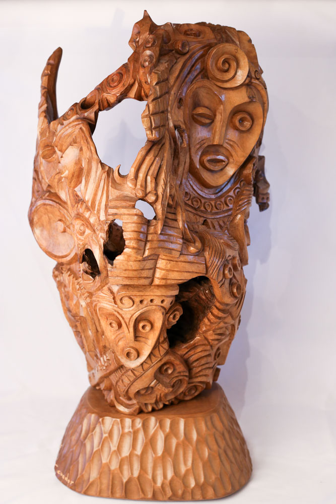 Signed Luis Potosi Wooden Sculptures