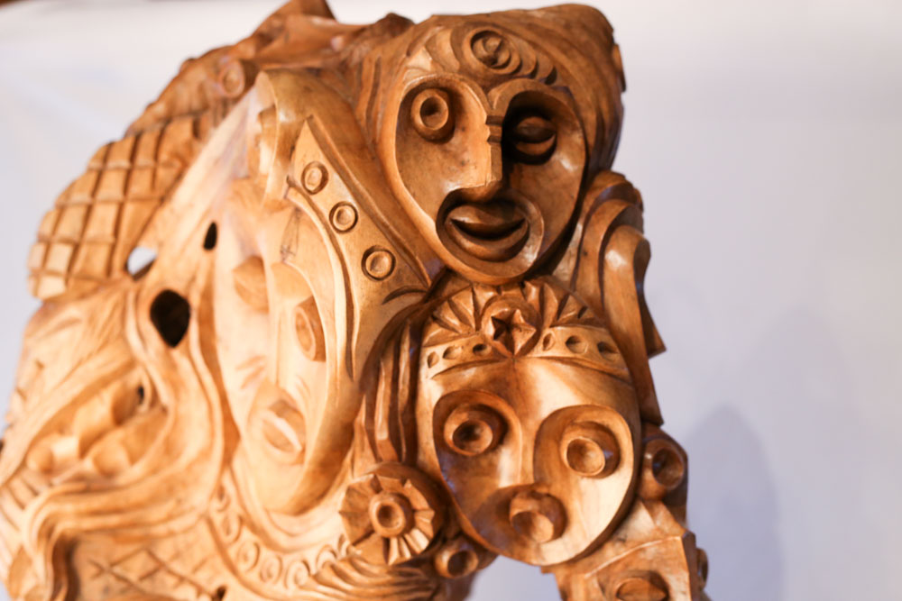 Signed Luis Potosi Wooden Sculptures