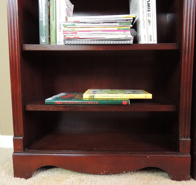 Cherry Six Shelf Bookcase