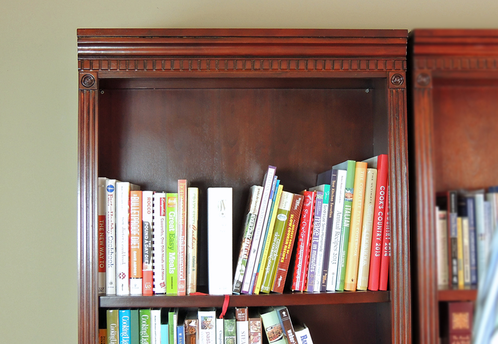 Cherry Six Shelf Bookcase