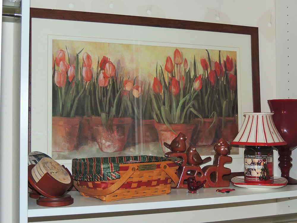 Red Tulip Framed Print and Coordinating Decor