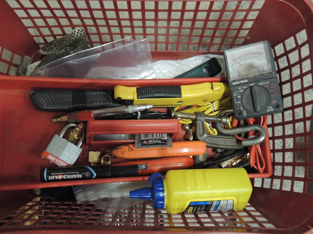 Tool Boxes, Tools, Milk Crates