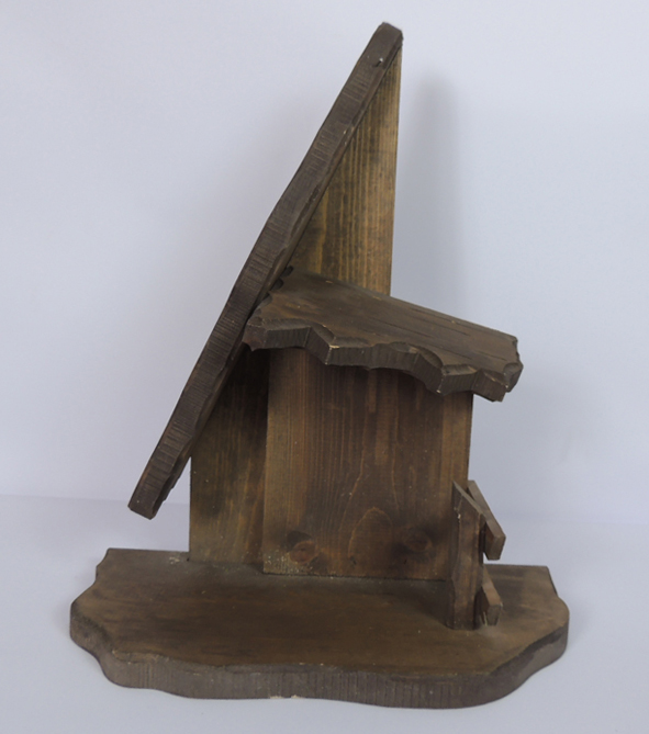 Complete Vintage Fontanini 5" Nativity Set with Wood Creche