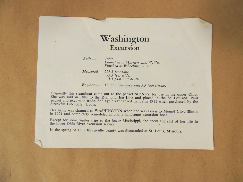 Framed Print "Washington Excursion" by Franklin Brown 1968