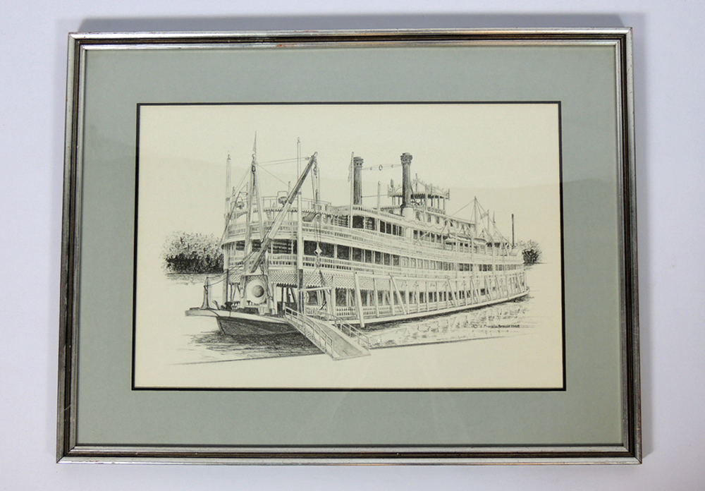 Framed Print "Washington Excursion" by Franklin Brown 1968