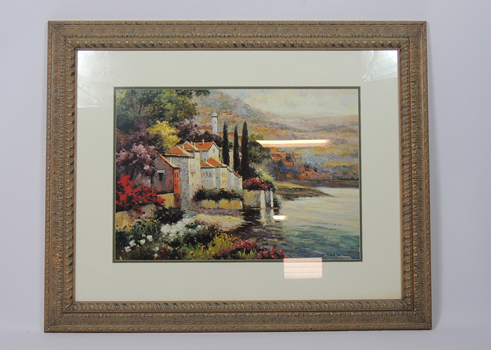 Belgium Landscape Watercolor Print by W. Eddie