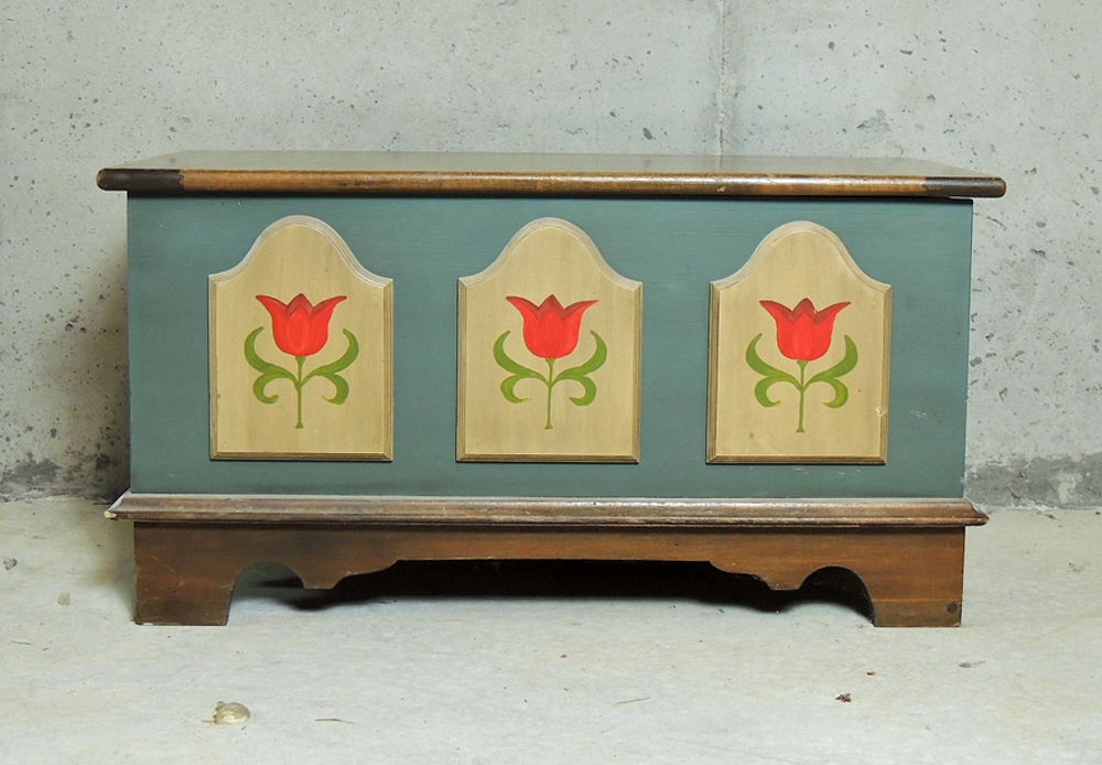 John F. York Cabinetmakers Dutch Style Blanket Chest