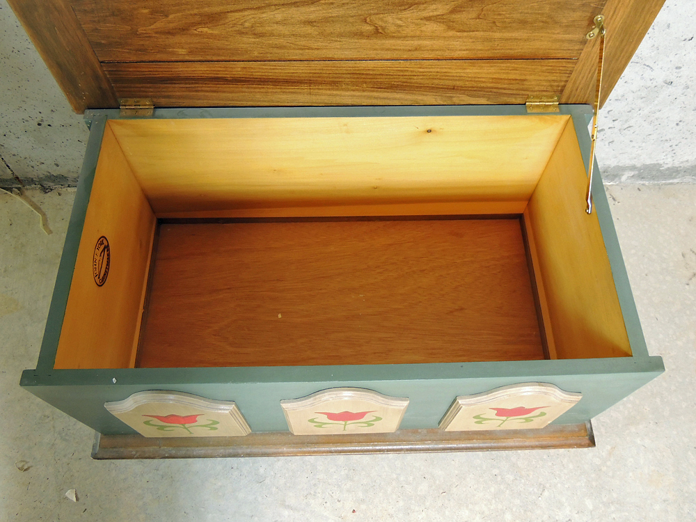 John F. York Cabinetmakers Dutch Style Blanket Chest