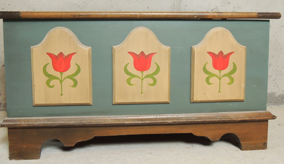 John F. York Cabinetmakers Dutch Style Blanket Chest