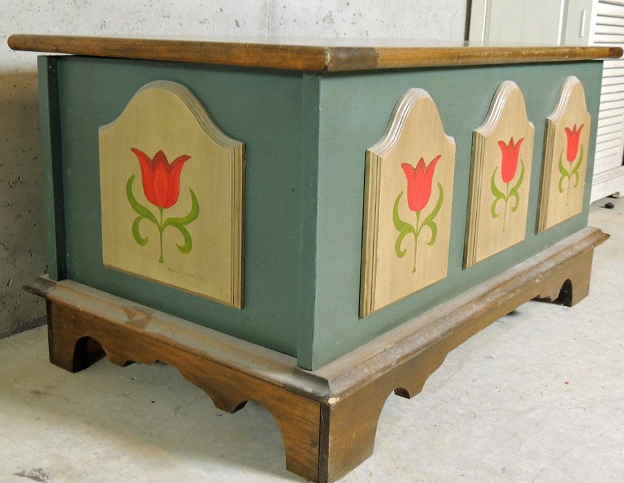 John F. York Cabinetmakers Dutch Style Blanket Chest