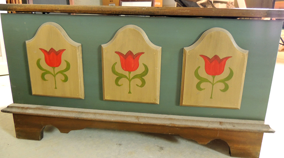 John F. York Cabinetmakers Dutch Style Blanket Chest