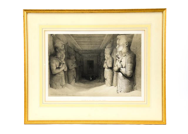 19th Century Stone Lithograph of David Roberts Painting