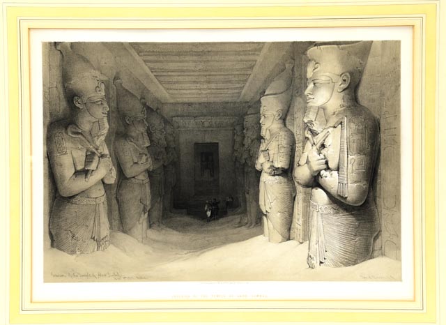 19th Century Stone Lithograph of David Roberts Painting