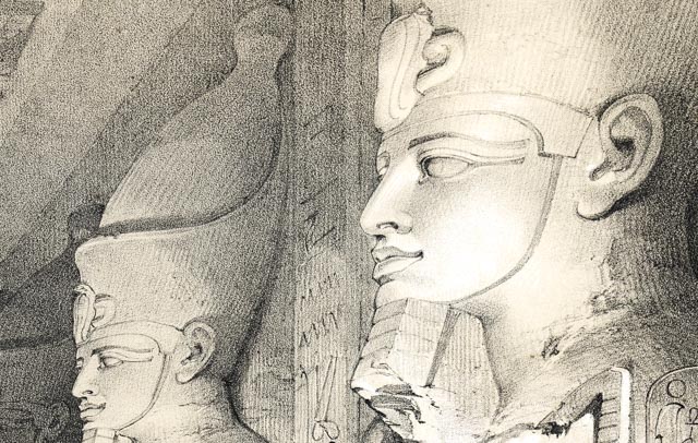 19th Century Stone Lithograph of David Roberts Painting