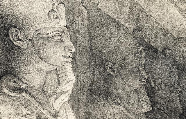 19th Century Stone Lithograph of David Roberts Painting