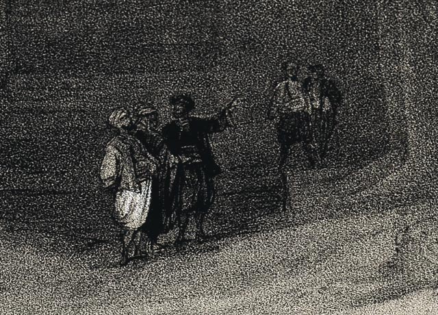 19th Century Stone Lithograph of David Roberts Painting